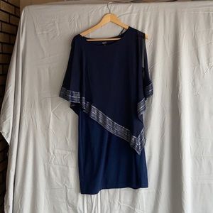 Navy Blue Cocktail Dress, above knee